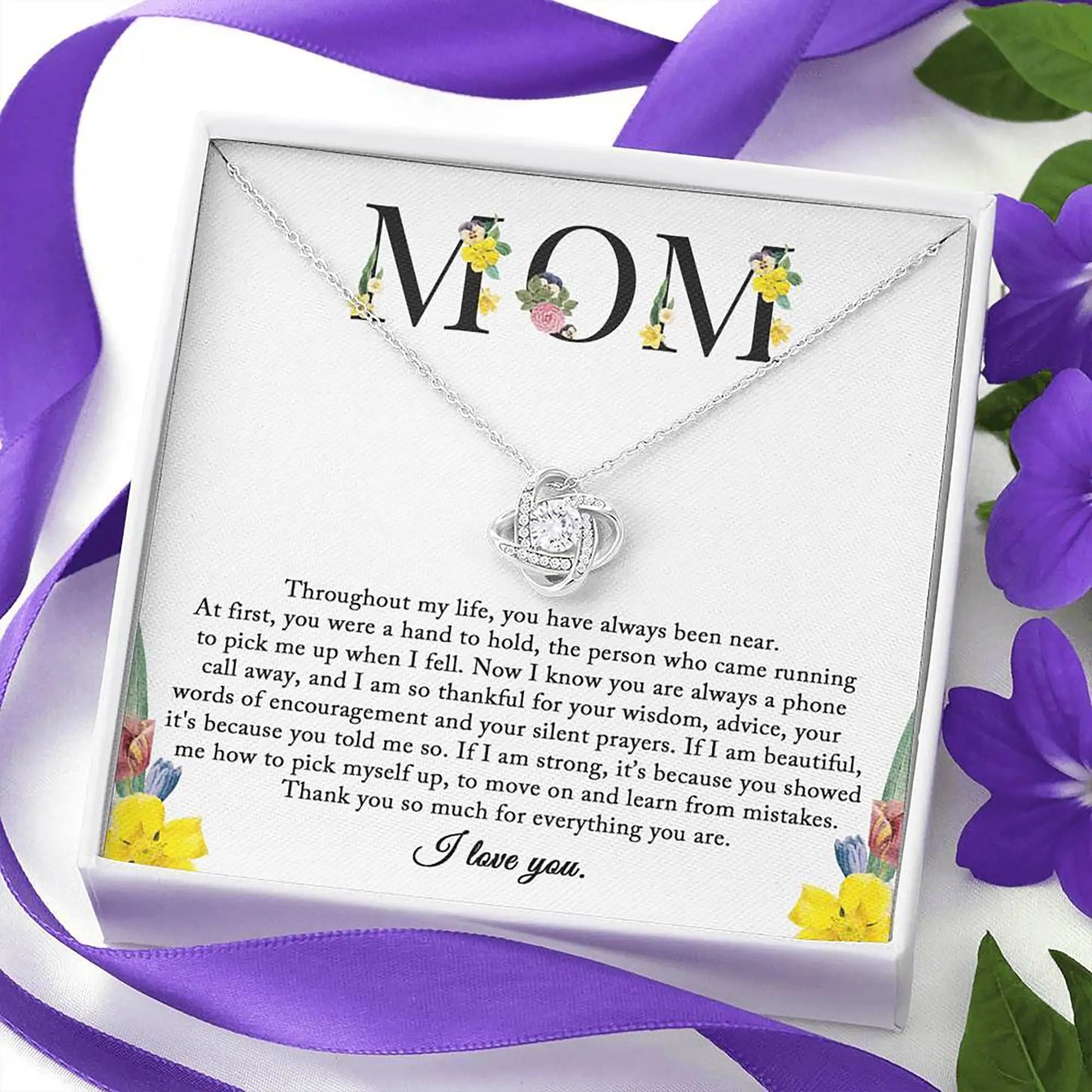 To My Mom Necklace - The Sunshine-Love Knot Knecklace